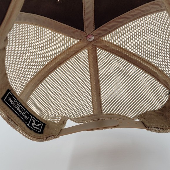 Richardson Elkin Valley Trails Embroidered Logo Mesh Snapback Trucker Hat Cap - Picture 9 of 11
